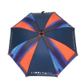 2020 Fashion Blue Color Digital Design Wood Crook Handle Umbrella pour hommes